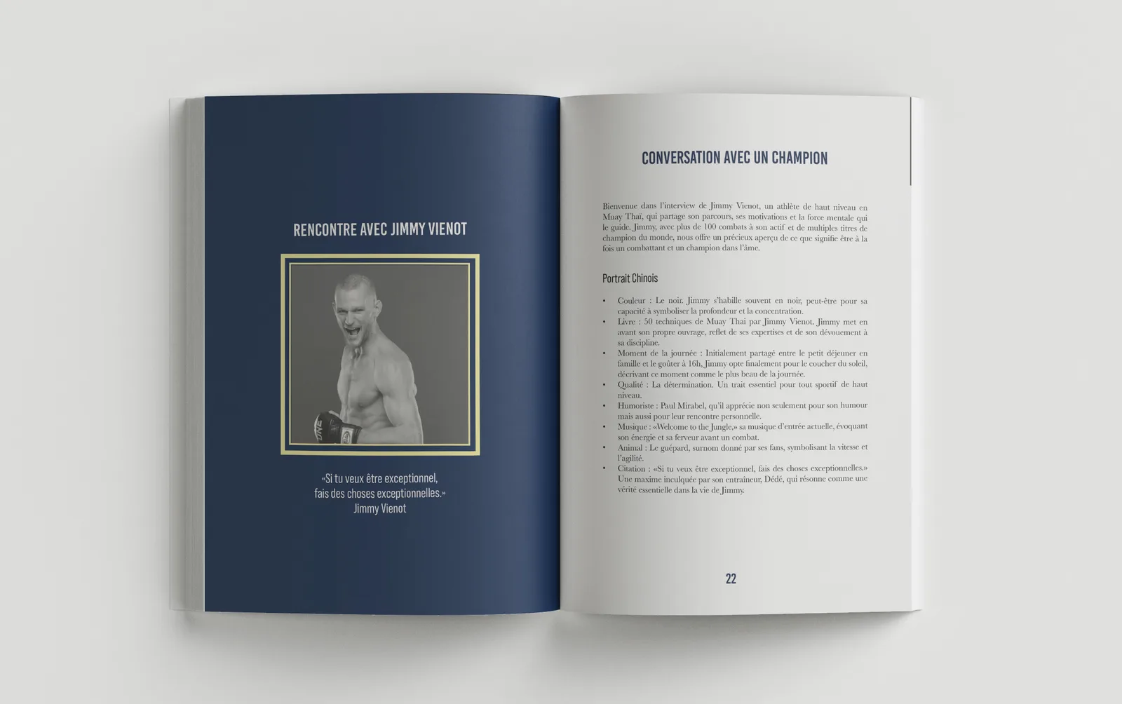 Pages 21 et 22 du livre : rencontre avec Jimmy Vienot