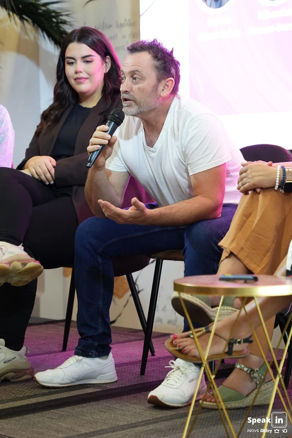Sébastien Brenot-Durand intervient lors d'une table ronde Speak'in